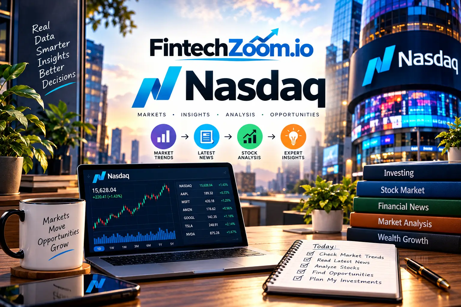 FintechZoom.io Nasdaq: Market Data, Charts, Stocks and What Investors Should Know