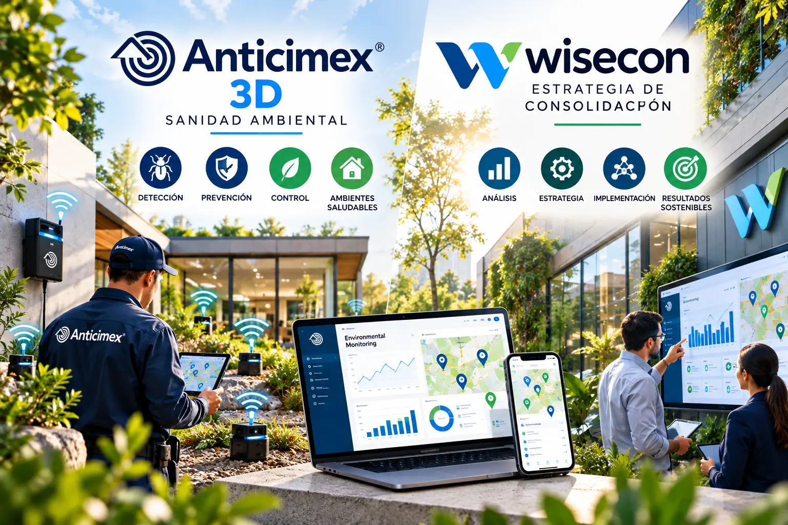 Anticimex 3D Sanidad Ambiental / WiseCon Estrategia de Consolidación: Digital Pest Control and Business Growth