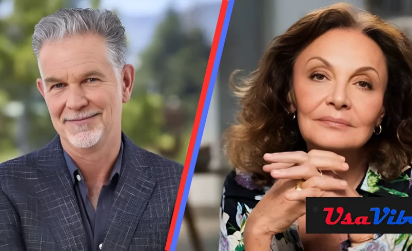 Reed Hastings and Diane von Furstenberg